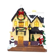 DIY vianočný snehový dom dedina miniatúrny