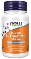 L-theanín 100 mg 90 žuvacích tabliet Now Foods