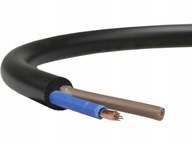 Przewód kabel warsztatowy OWY 2x2,5mm2 H05VV-F linka czarny ELEKTROKABEL