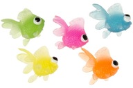Gumowe małe rybki Zabawka do Kąpieli Wanny różne kolory