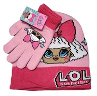 Komplet zimowy czapka i rękawiczki L.O.L SURPRIZE LOL rozm. uniwersalny