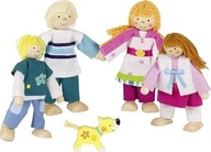 GOKI Rodina Susibelle - drevené bábiky na chatu
