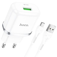 HOCO ładowarka sieciowa USB 3A QC3.0 Fast Charge Special Single Port +kabel