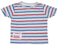 REBEL T-SHIRT BLUZKA 12-18M 80/86