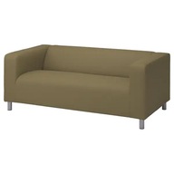 IKEA KLIPPAN Sofa 2-osobowa Vissle żółto zielony