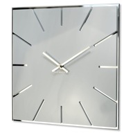 Štvorcové nástenné hodiny biele EXACT30cm