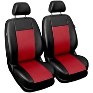 Pokrowce uniwersalne Comfort 1+1 ekoskóra czerwone do Opel Calibra