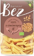 BIO Makaron z CIECIERZYCY pióra / penne BEZ GLUTENU wegański 250g Bartolini