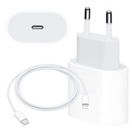 ORYGINALNA SZYBKA ŁADOWARKA DO IPHONE KOSTKA 20W + KABEL 1M / USB-C IPHONE