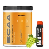 nowmax BCAA 2:1:1 500 g AMINOKWASY MOCNE LEUCYNA REGENERACJA ORGANIZMU SIŁA