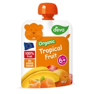 DEVA Organic Mus owocowy owoce tropikalne, 90g
