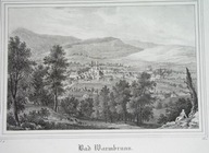 1840 oryginał JELENIA GÓRA Hirschberg CIEPLICE Warmbrunn PANORAMA Śląsk