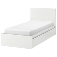 IKEA MALM Rám postele + 2 dózy biela 90x200 cm