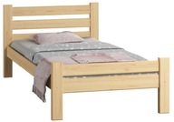 Drevená posteľ ROMAN 100x200 borovica PEVNÁ rám