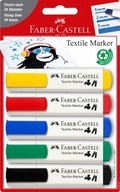 FABER-CASTELL Markery do tkanin 5 kol PODSTAWOWE