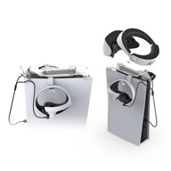 Podstawka uchwyt stojak tacka do PS5 PS VR2 + 2x hak na kontrolery VR