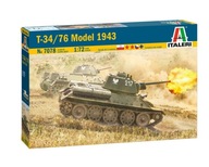 Model do sklejania T-34/76 Model 1943 (wersja PL) Italeri 7078