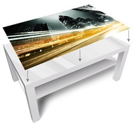 Sklenená doska na stolík Ikea Lack 90x55cm vzory