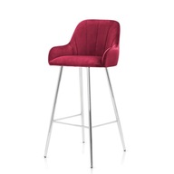 Hoker 60 Barová stolička TRUL Červená rubínová