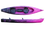 Kajak Turystyczny Rafa Roteko LDPE 2+1 Fuksja Różowo-Czarna