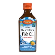 Najjemnejší rybí olej 200 ml pomaranč Carlson Labs