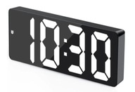 Hodiny budík LED clock biely 16cm