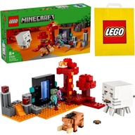 LEGO 21255 KLOCKI MINECRAFT - ZASADZKA PORTAL NETHERU + TORBA NA PREZENT