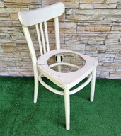 Krzesło drewniane sedes toaleta zabytkowe stare antyk vintage