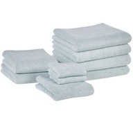 Komplet 9 ręczników bawełnianych frotte miętowy MITIARO !