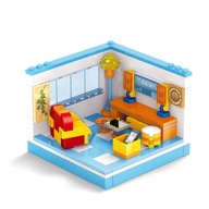 Obývacia izba - mini izbička z kociek - Ausini 137 el.