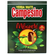 Yerba Mate Campesino Mbarete 500g MENTA BOLDO klasyka Intenso 0,5kg 500g