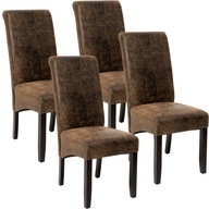 4 jedálenské stoličky ergonomické, masívne drevo