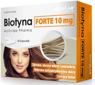 Biotín Forte 10 mg silné zdravé vlasy 30 tabliet