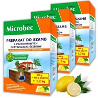 MICROBEC Ultra AKTYWNE BAKTERIE DO SZAMB i oczyszczalni 1,2kg x3 OPAKOWANIA