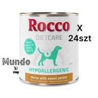Mokra karma Rocco Diet Care Hypoallergen Smak Konina 800 g 24 szt
