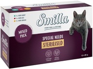 Smilla Sterilised Mokra Karma Bezzbożowa Mix Smaków Dla Kota 12 x 85 g