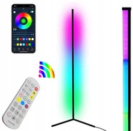 LAMPA PODŁOGOWA NAROŻNA STOJĄCA NAROŻNIKOWA LED RGB 3D 140CM + PILOT ZD81