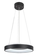 LED luster moderný čierny okrúhly 48cm do obývačky variabilná farba Rabalux