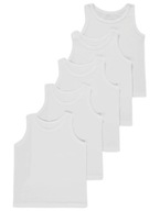 PRIMARK 5x PODKOSZULKI koszulki białe 12-13 L 158