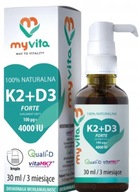 Vitamín D3+K2 4000 Forte kvapky 30ml MyVita