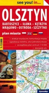 OLSZTYN BARTOSZYCE IŁAWA PLAN MIASTA MAPA 1:50 000