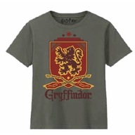 Harry Potter - Gryffindor Blazon Khaki T-Shirt - B