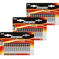 40x Alkalická batéria Energizer MAX AAA RL03 E92 tenké tyčinky