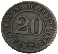 [10801] Olaszország 20 centesimi 1894 K.B.
