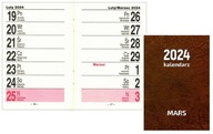 Kalendarz 2024 O-press A7 kieszonkowy Mars brązowy