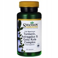 Swanson Turmeric Gotu Kola & Astragalus 60 kapsúl