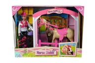 Bábika Simba Toys Stajňa Steffi Kôň Koník s bábikou Džokejka