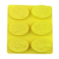 silikónové formy na výrobu tvarov včiel Žltá