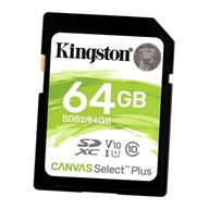 Karta Kingston 64GB SDXC Canvas Select Plus