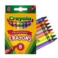 CRAYOLA CRAYONS voskové pastelky 8 farieb